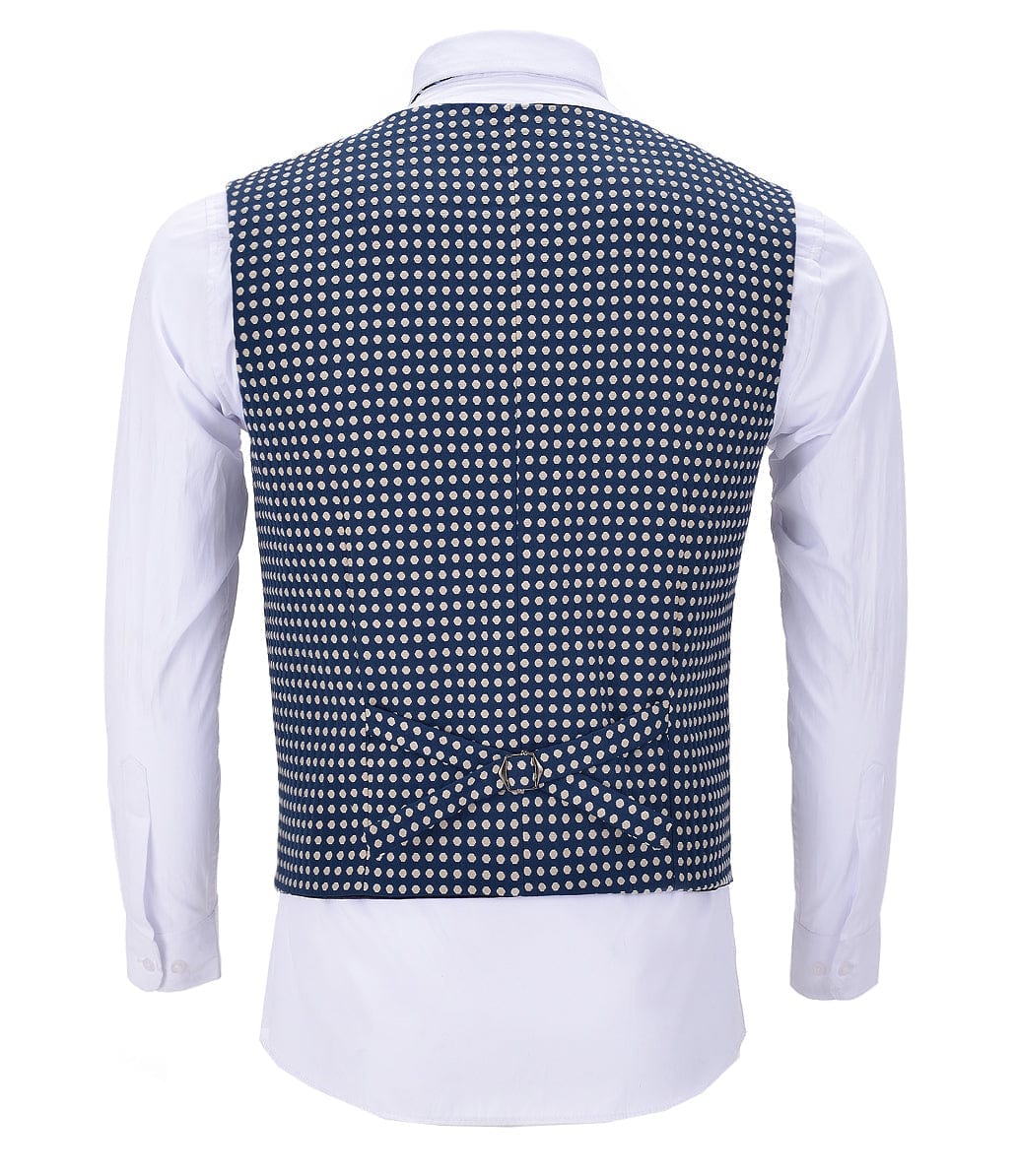 aesido Formal Solid Suit Vest Point V Neck Waistcoat