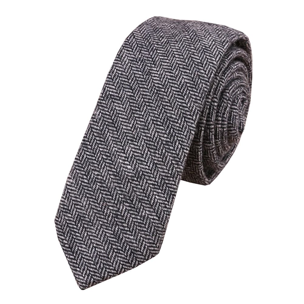 aesido Men's Modern Fit Herringbone Tie Set