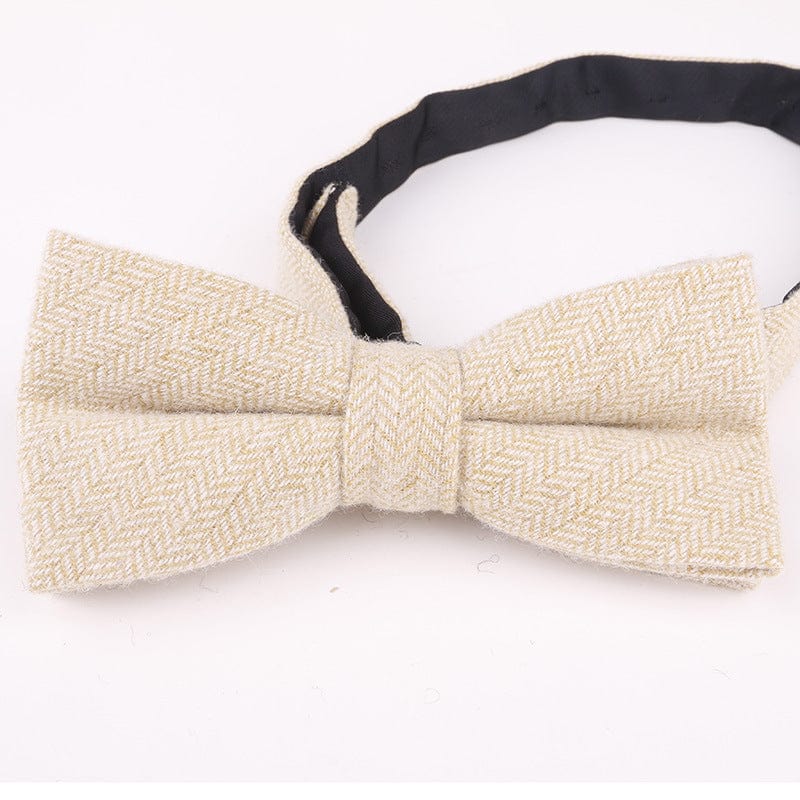 aesido Men's Vintage Classical Design Herringbone Bow Tie